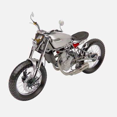 Retro Racer Spitfire Six Ultra HD 3D Motorcycle Model by jk3dstudio