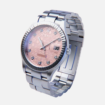 Rolex Datejust Rose Gold - Ultra HD 3D Watch Model