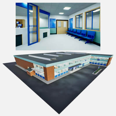 Sun Hill Police Station - Complete 3D Interior and Exterior by jk3dstudio