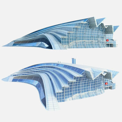 West Kowloon Station Main Terminal &ndash Premium 3D Model