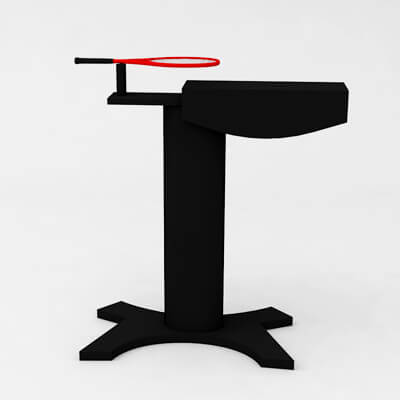 3d Racket Stand Racket Holder Tennis - 3D Model by joanrodr