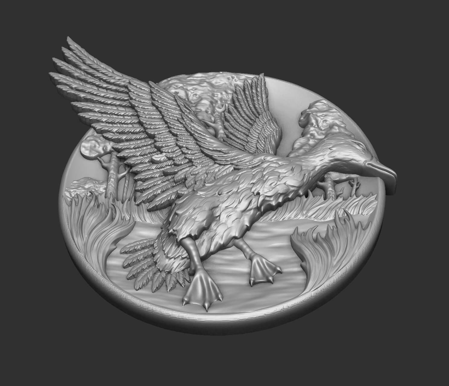 Drake Bas-Relief - Print Ready 3D Model 