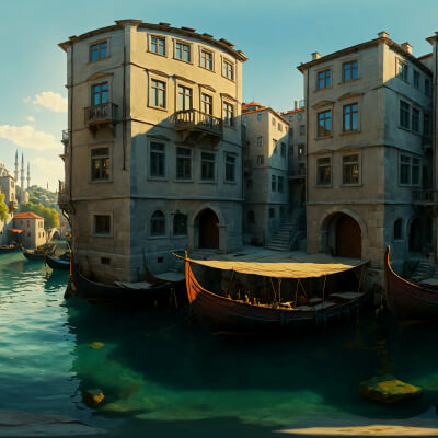 50 HDRI Medieval Istanbul Panoramic Backgrounds
