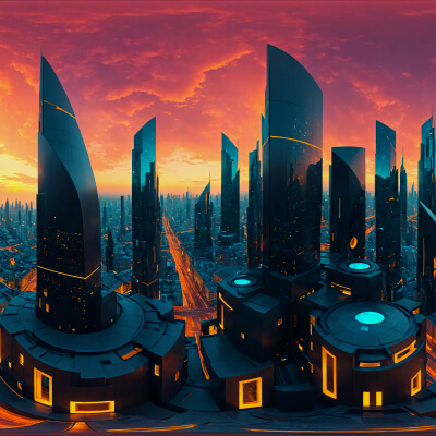 54 HDRI Cityscape Skyboxes Vol.2