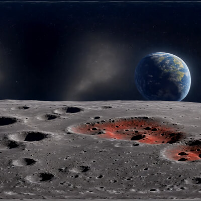 60 HDRI Alien Moons Skyboxes