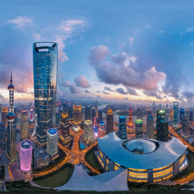 69 HDRI Modern Cityscape Panorama Skyboxes