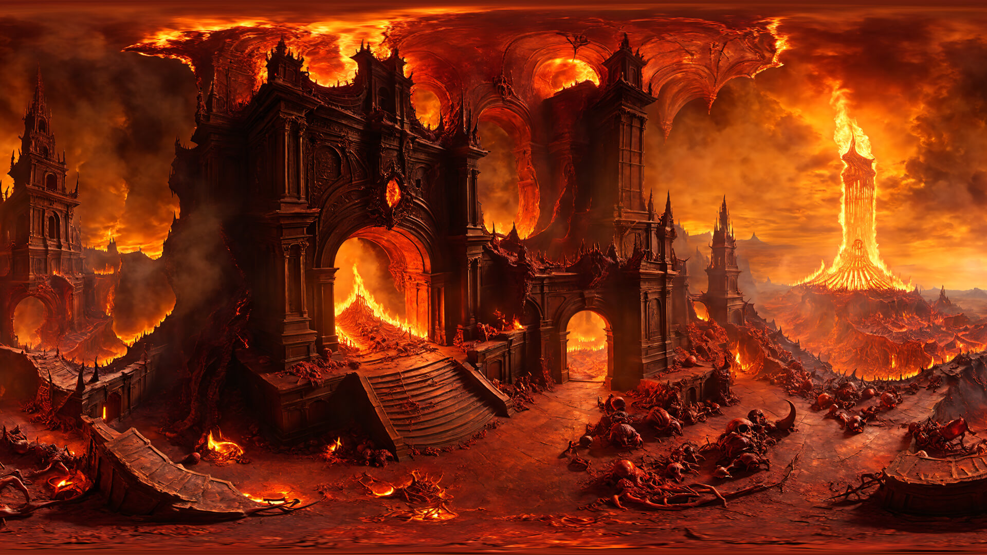 HDRI Hellscapes Panoramas - HDR Image by Johny1981