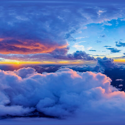 HDRI Into The Clouds Skyboxes