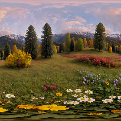 HDRI Meadow Panoramas
