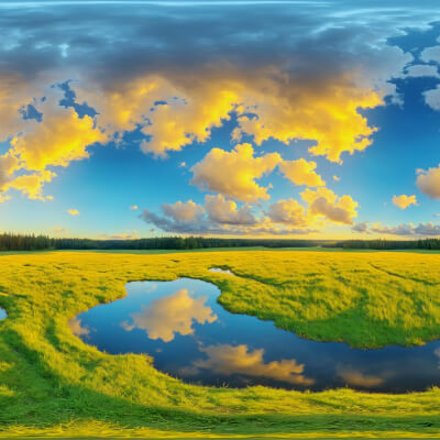 HDRI Spring Landscape Panoramas
