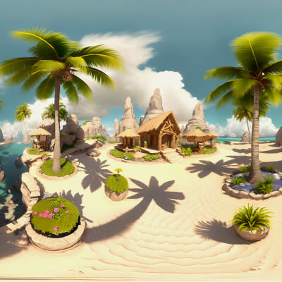 HDRI Tropical Beach