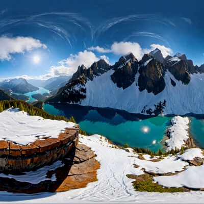 HDRI Winter Nature Panoramas