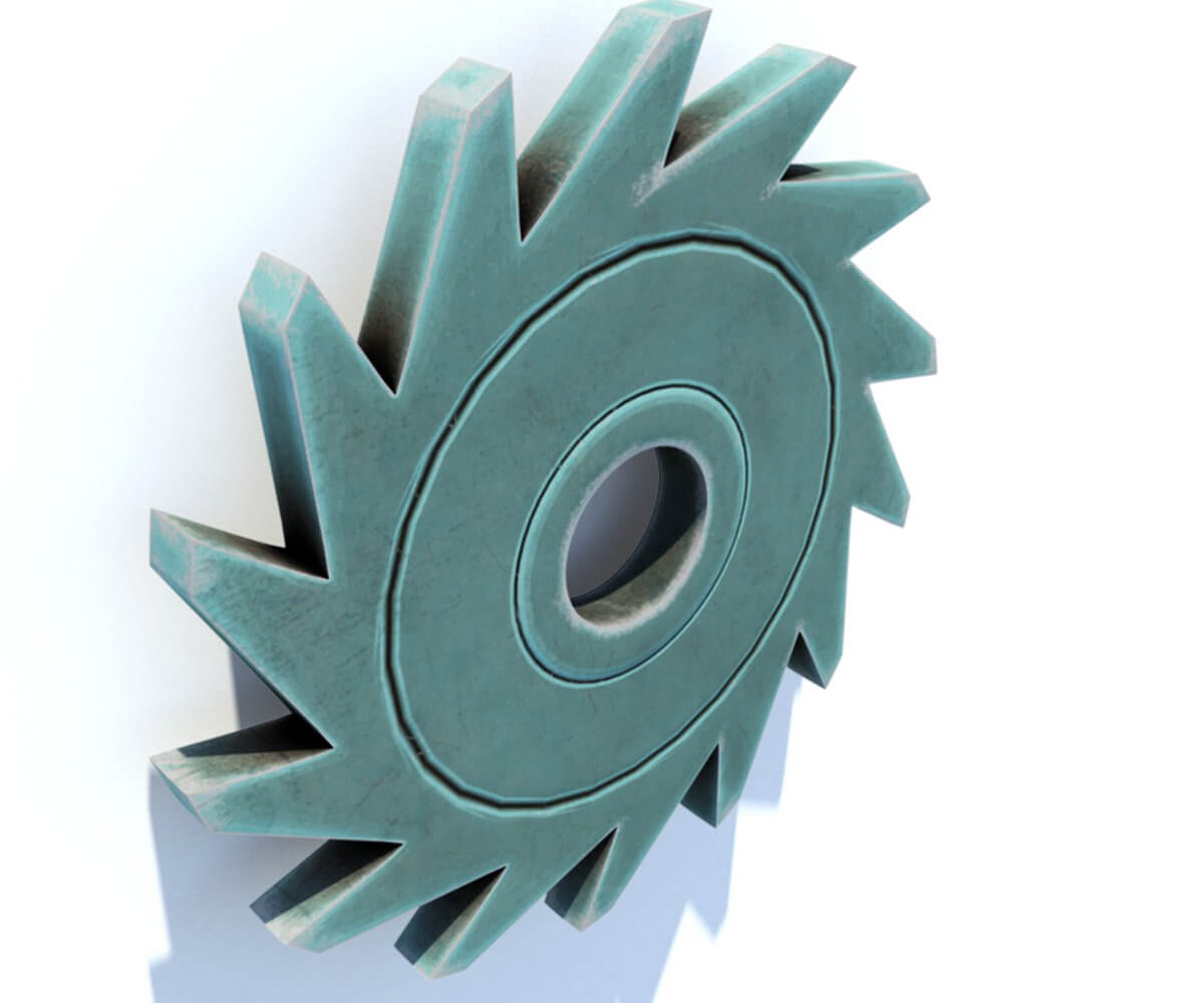 Ratchet Wheel 3D Model by JonRichardt