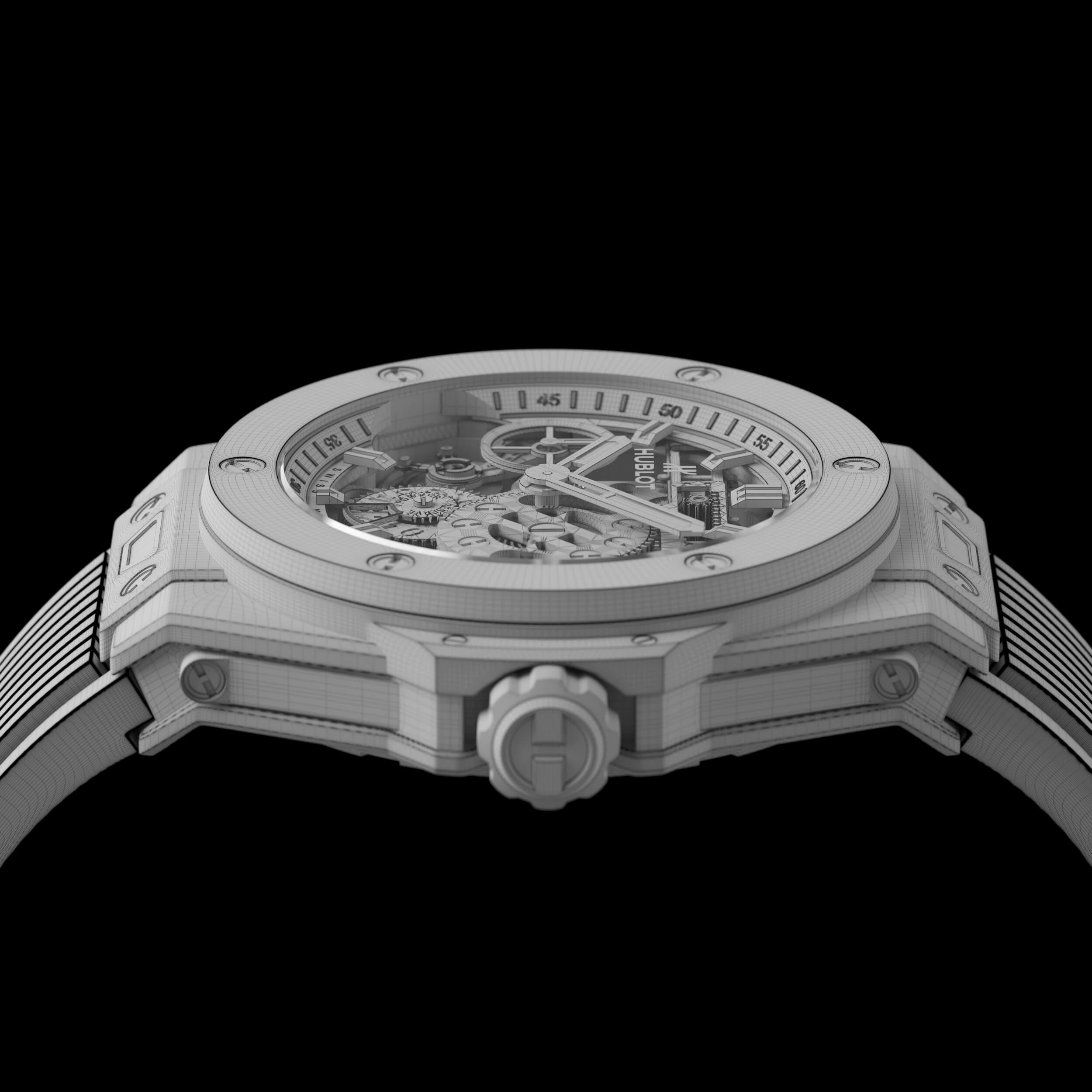 Hublot Meca10 Titanium 3D Model by Jordaki3d
