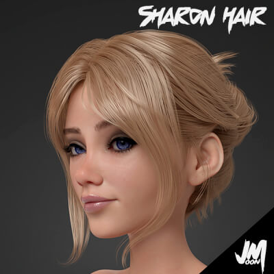 JM Sharon Hair for Genesis 9
