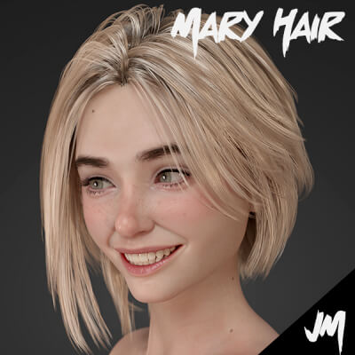 JM Mary Hair for Genesis 9 by JOXIMOON