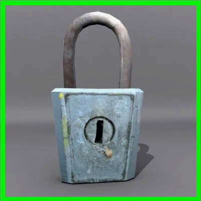 Lock 3D Model Padlock 3D Model by js3dcreative
