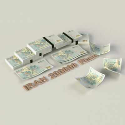 IRAN 200000 Rials - 3D Model by js3dcreative