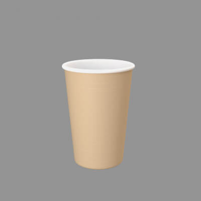 Paper Glass Brown - 3D Model by js3dcreative