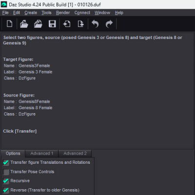 G3/G8/G9 Pose Converter Plugin for DAZ Studio 4.2x