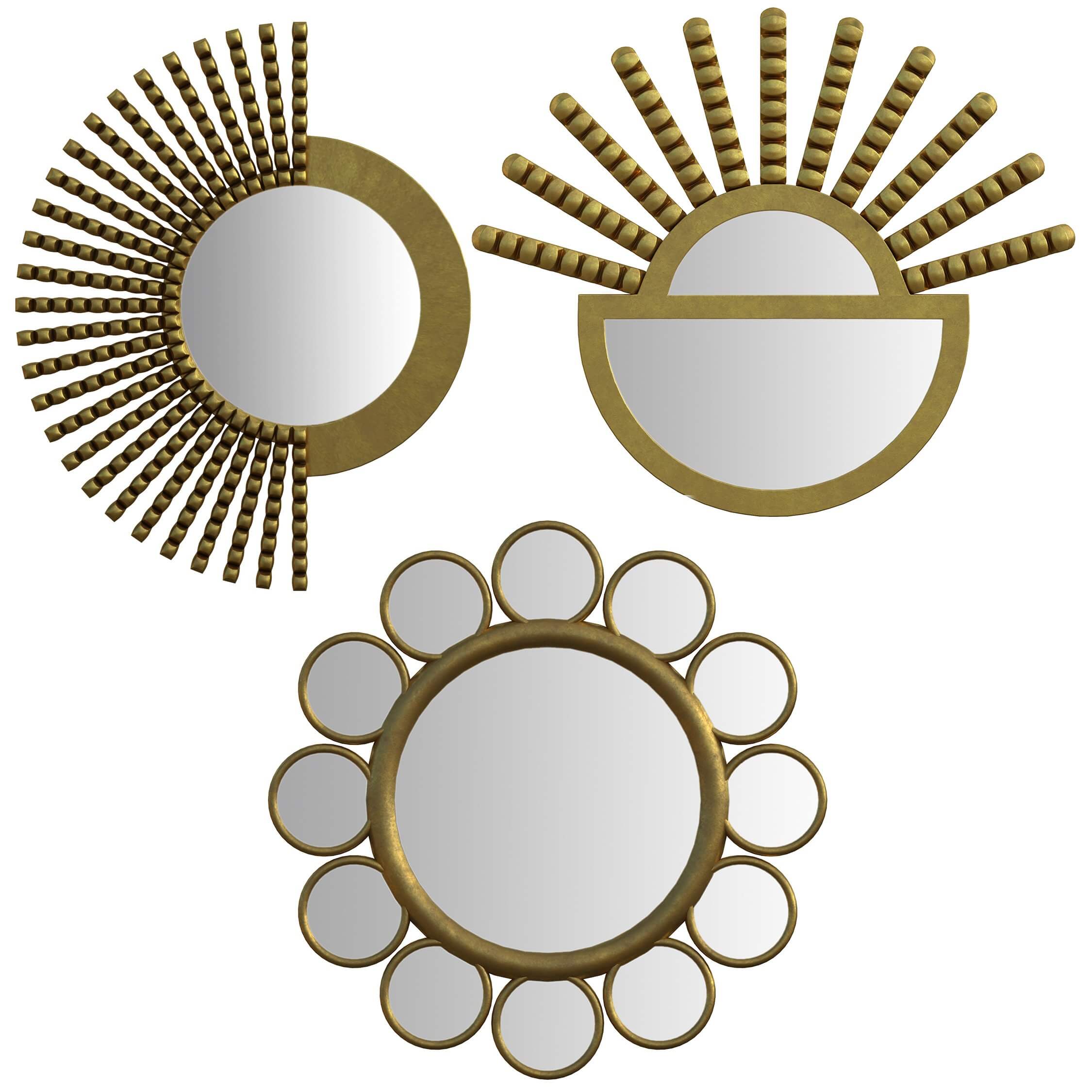 Peruvian Wall Mirrors Set 1 3D Model by julg