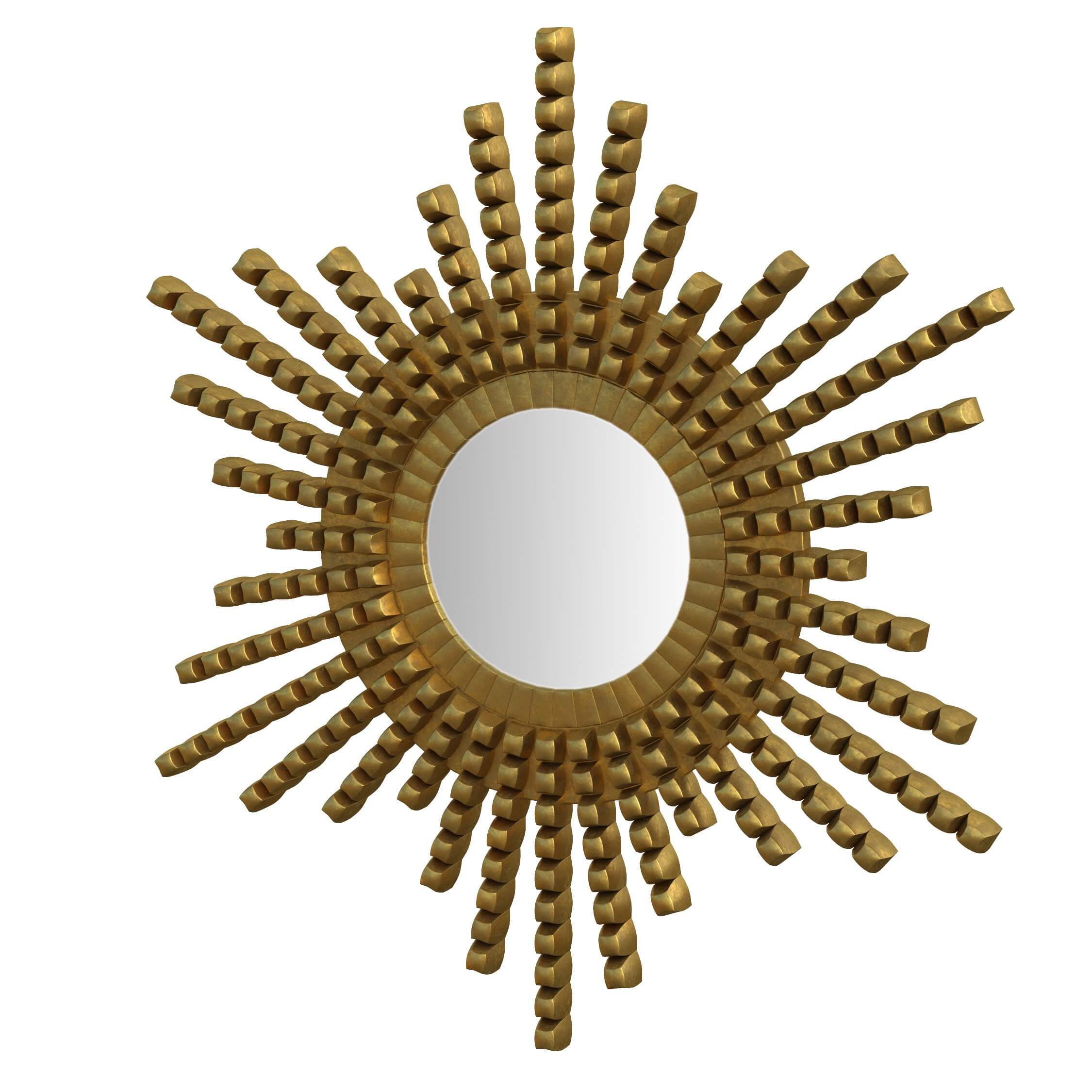 Peruvian Wall Mirrors Set 2 3D Model by julg