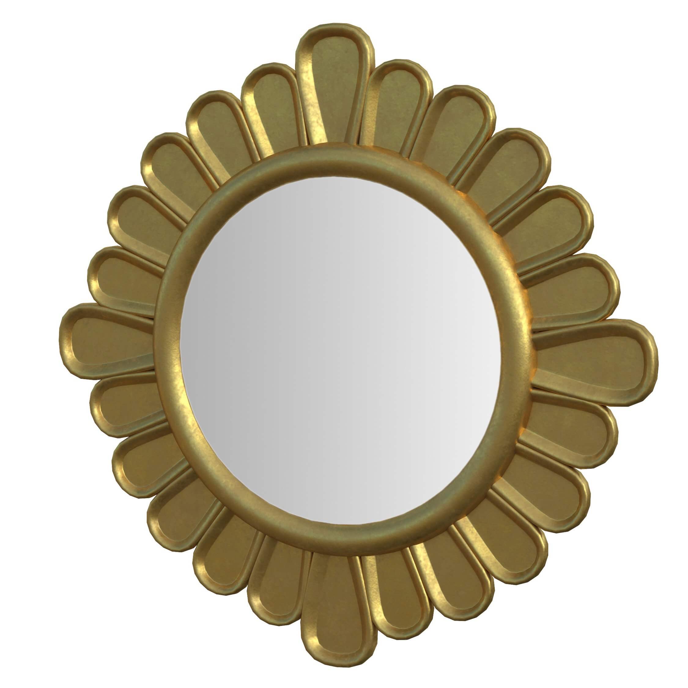 Peruvian Wall Mirrors Set 2 3D Model by julg