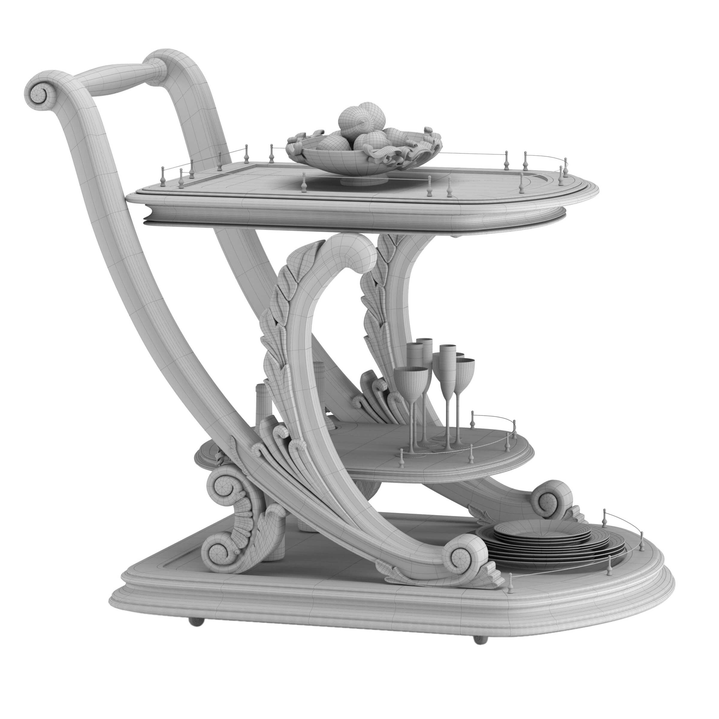 Serving Table 3D Model by julg