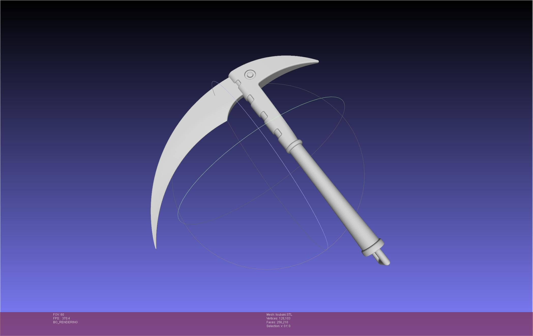 Soul Eater Black Star Chain Scythe Tsubaki - 3D Model by Julian Danzer