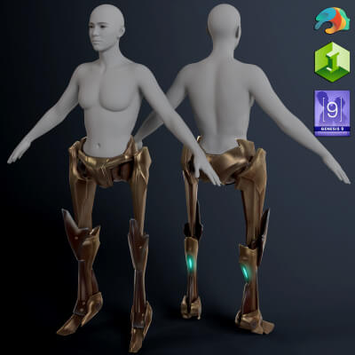 Robotic Legs for Genesis 9