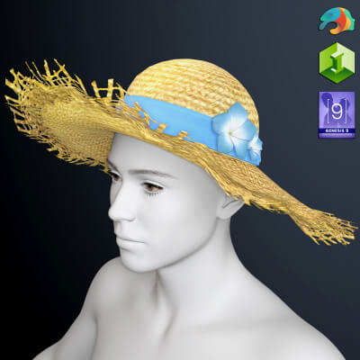 Straw Hat for Genesis 9 by KainjyMS by kainjy