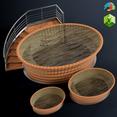 Wood Bathtub
