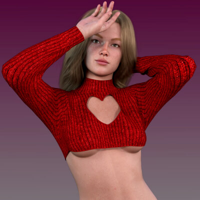 Micro Sweater for Genesis 8 and Genesis 9