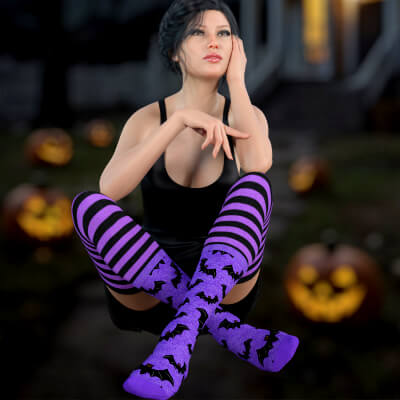 Spooky Stockings for Genesis 8 and Genesis 9