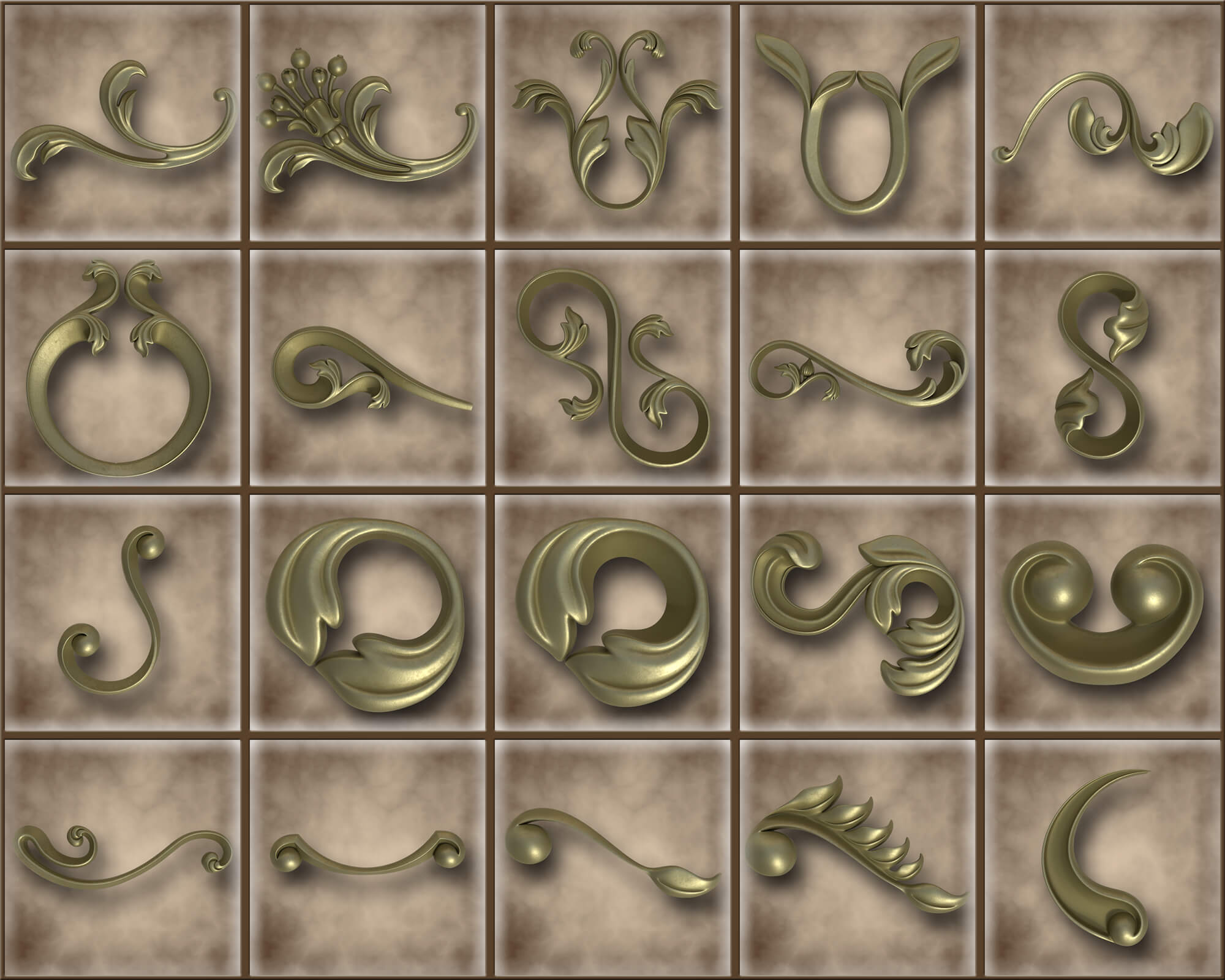 Ornamental Vol 07 - 3D Model by Kallie5103