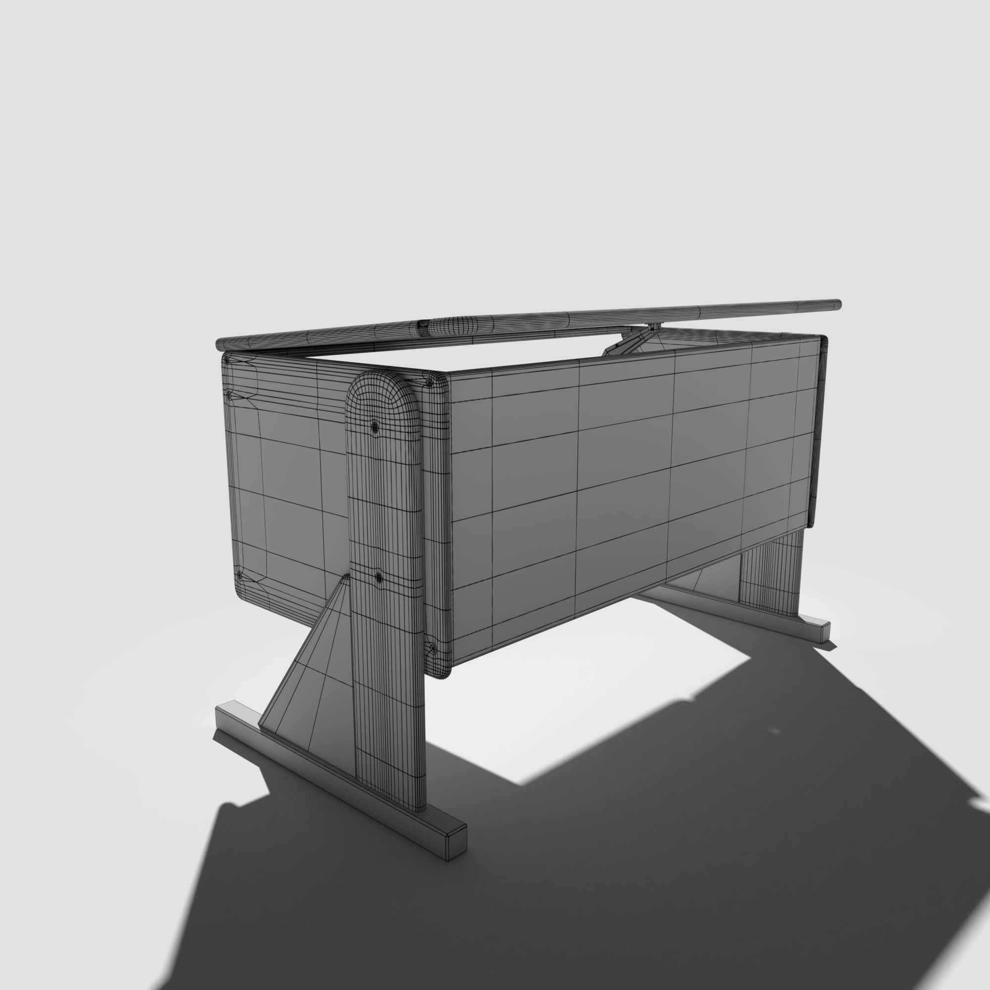 Drawing Desk 3D Model by kambur