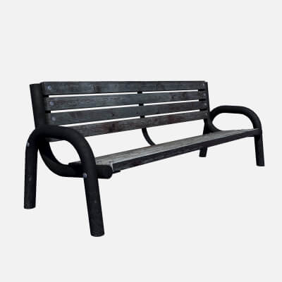 Wooden Park Bench by kambur