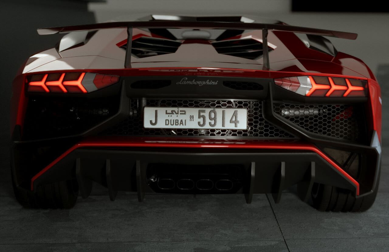 Lambo 3D Render, Digital Art by kamyanfar