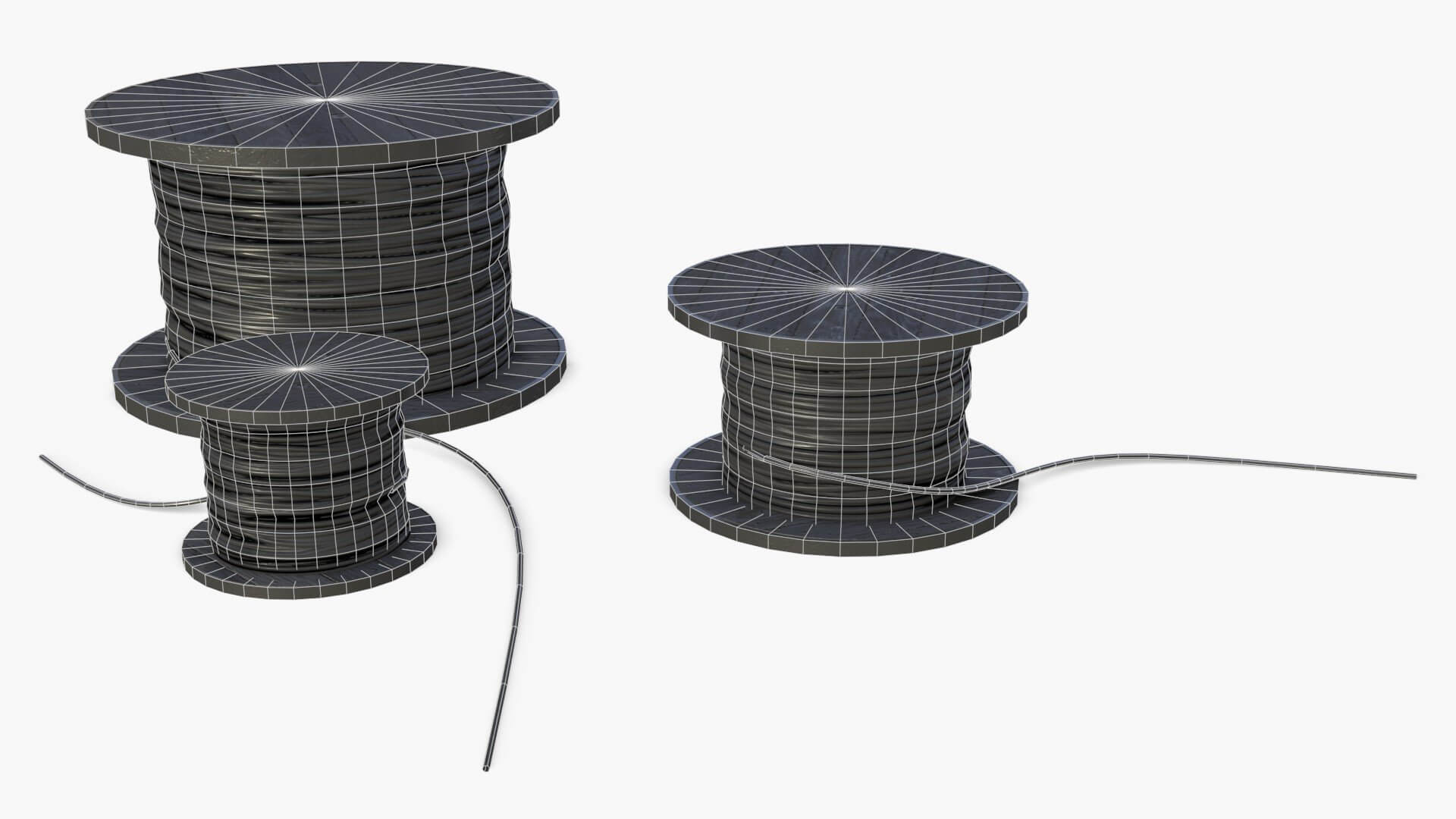 Cable Reels - 3D Model by KangaroOz 3D