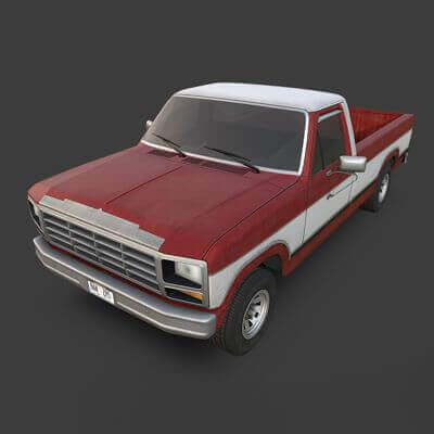 1980 Ford F-150 3D Model by Kanistra Studio