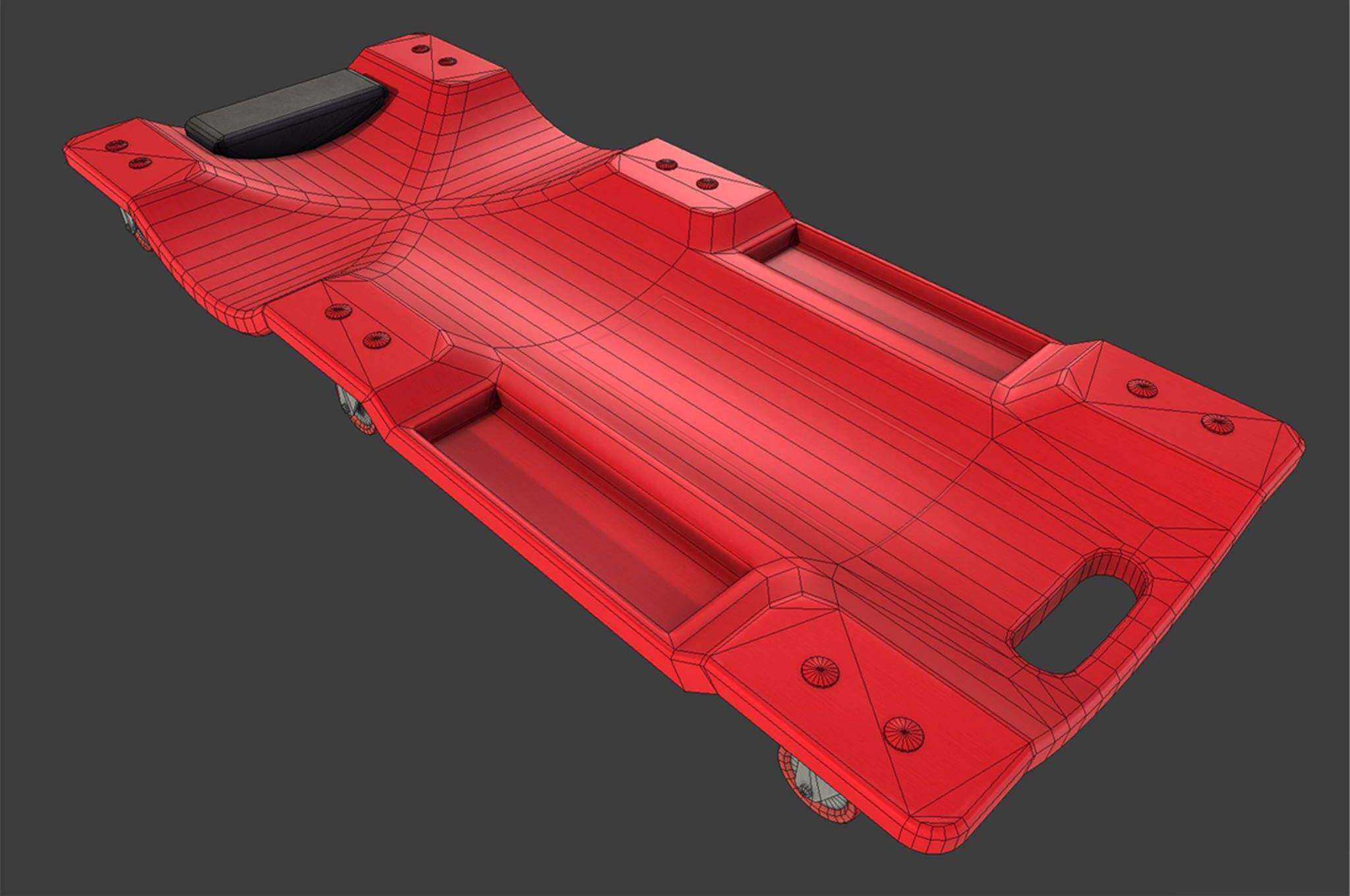 Car Creeper 3D Model by Kanistra Studio