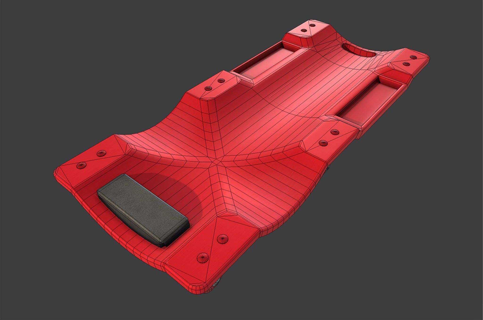 Car Creeper 3D Model by Kanistra Studio