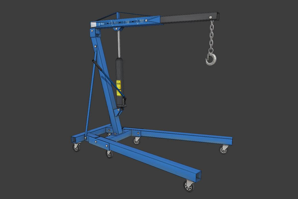 Engine Crane 3D Model by Kanistra Studio
