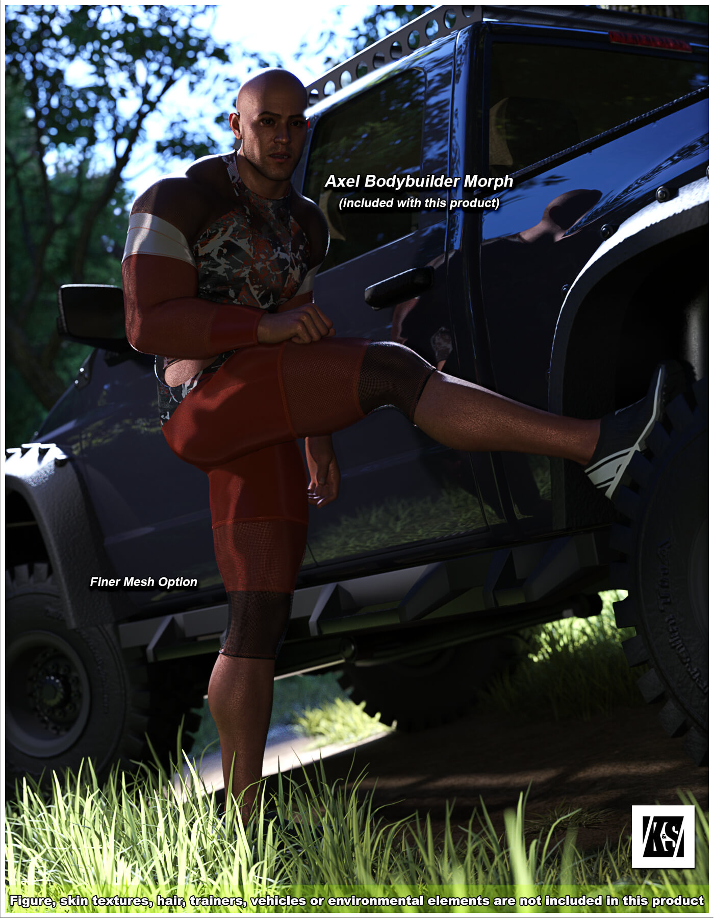 BSB - Axel Outfit for Genesis 9 Male Daz Content by Kaos3D