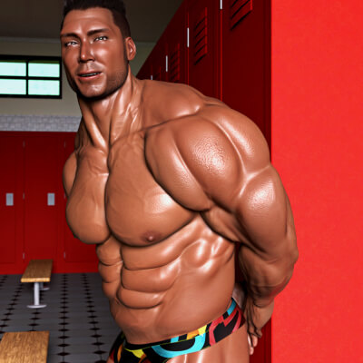 Calendar Guyz - Axon HD Head &amp Body Morph for G9M by Kaos3D