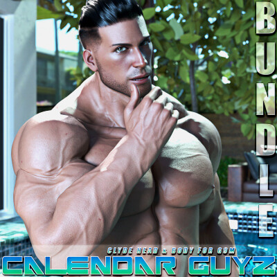 Calendar Guyz - Clyde Head & Body Bundle for G9M by Kaos3D