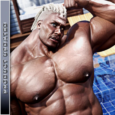Calendar Guyz - Silas HD Older Black Male Head for G9M by Kaos3D
