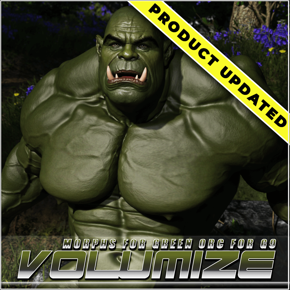 Volumize Morphs For Green Orc UPDATED 3D Render By Kaos3D volumize-morphs-for-green-orc-updated-3d-render-by-kaos3d