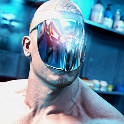 Mirrored Mask for Genesis 9 Male