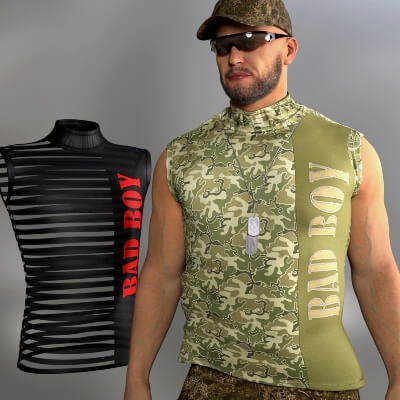 4Men Shirt 1 Genesis 8 Male by KaRe3D